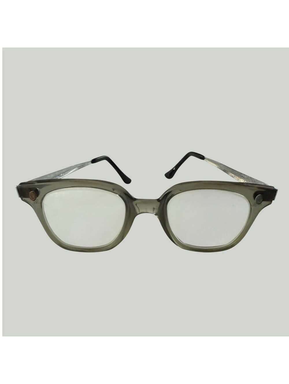 Vintage 50s Fendall Safety Eyeglasses Sunglasses, MCM Eyewear, Smokey Gray